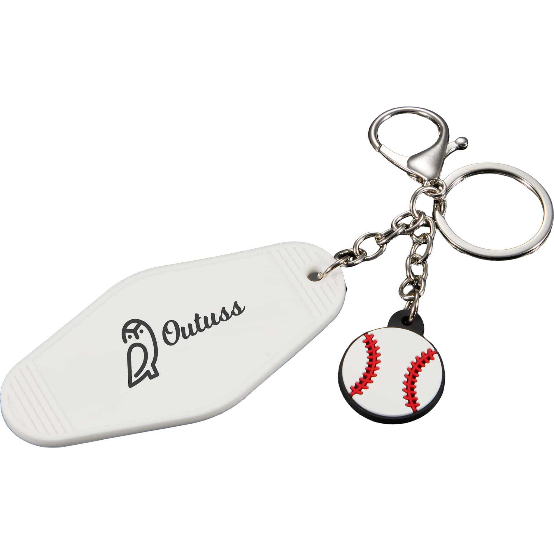 Retro Baseball Motel Keychain - Image 1