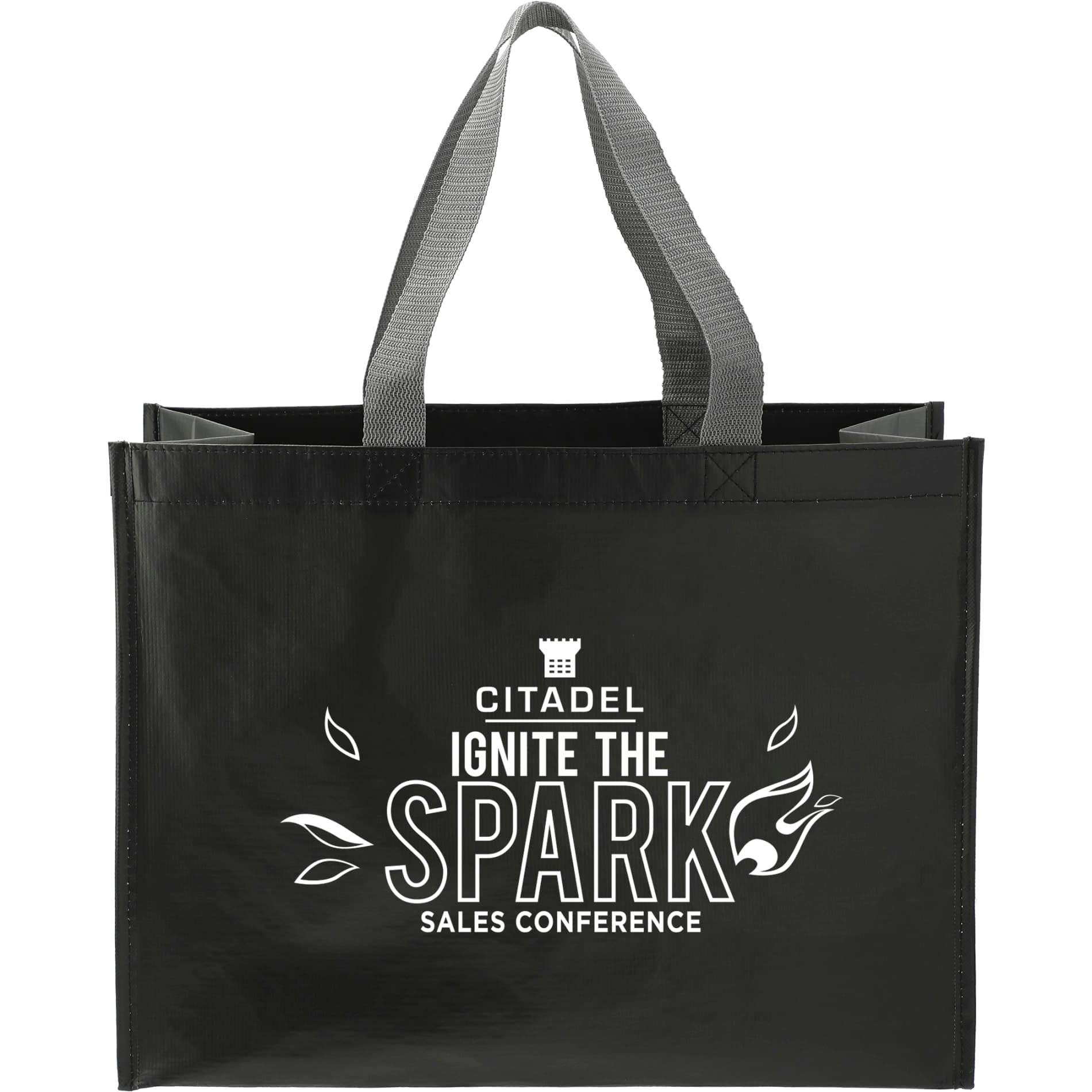 RPET Laminated Matte Shopper Tote - Image 1