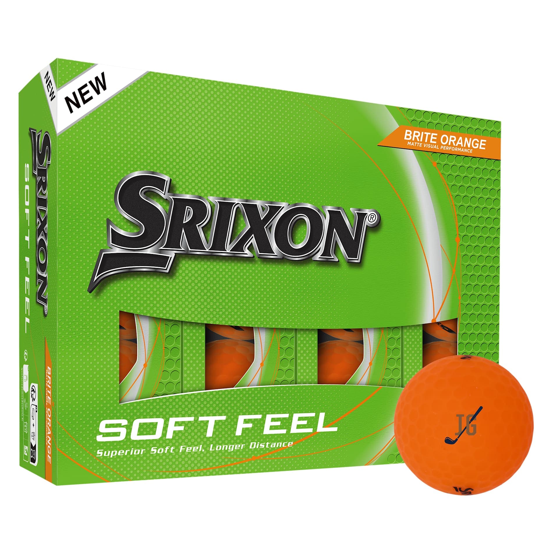 Srixon Soft Feel BRITE Golf Balls - 12 Pack - Image 1