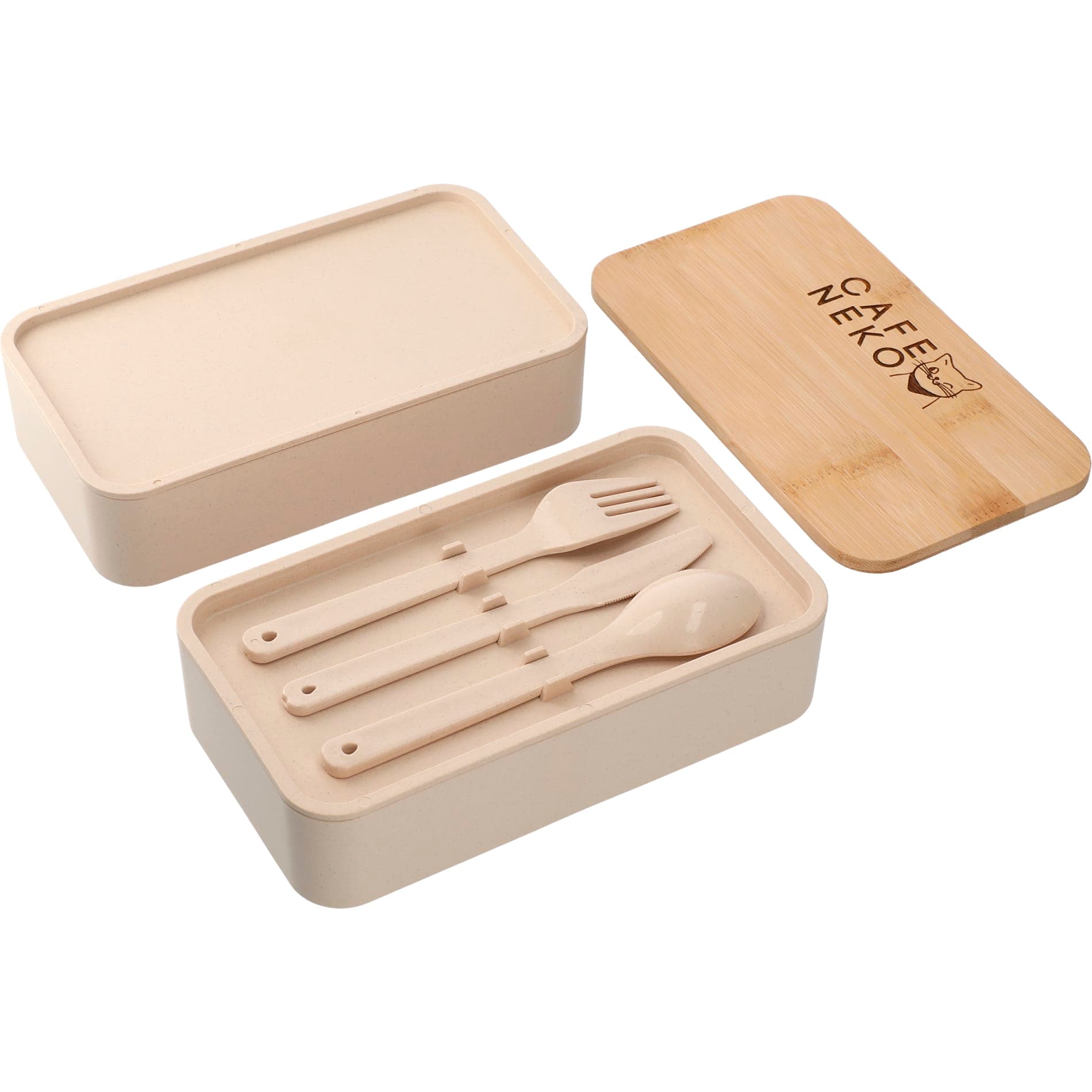 Stackable Bamboo Fiber Bento Box - Image 1