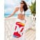 Superior Weight White Beach Towel - Image 1