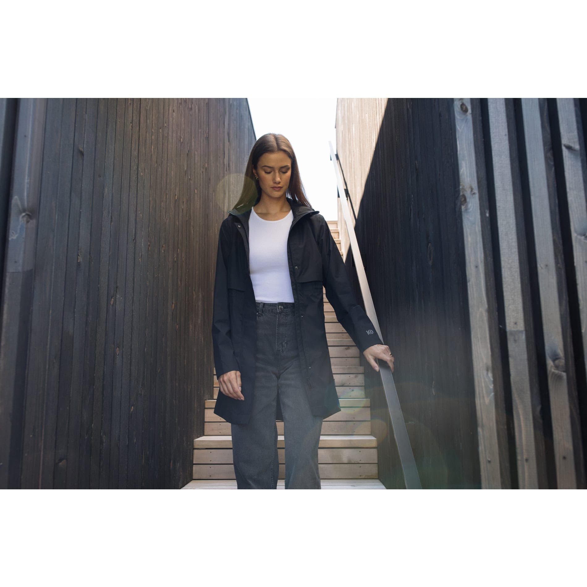 tentree Nimbus Long Rain Jacket - Women's - Image 1