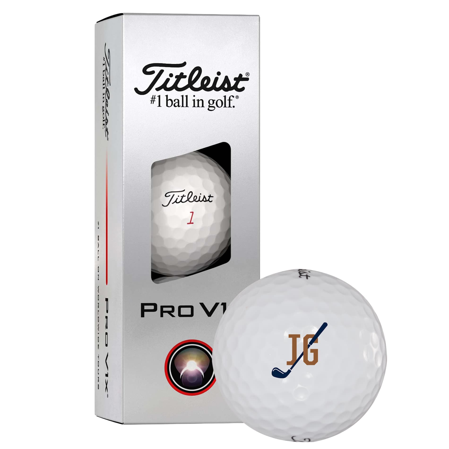 Titleist Pro V1x® Golf Balls - 3 Pack - Image 1