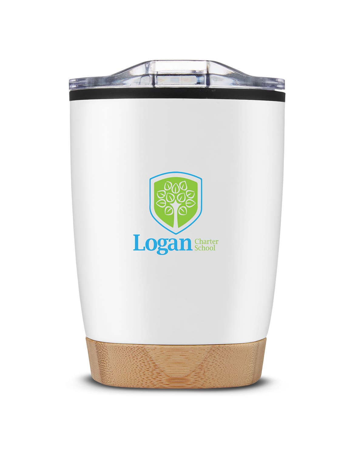 12 oz. Symmetry Tumbler With Bamboo Base. - Image 1