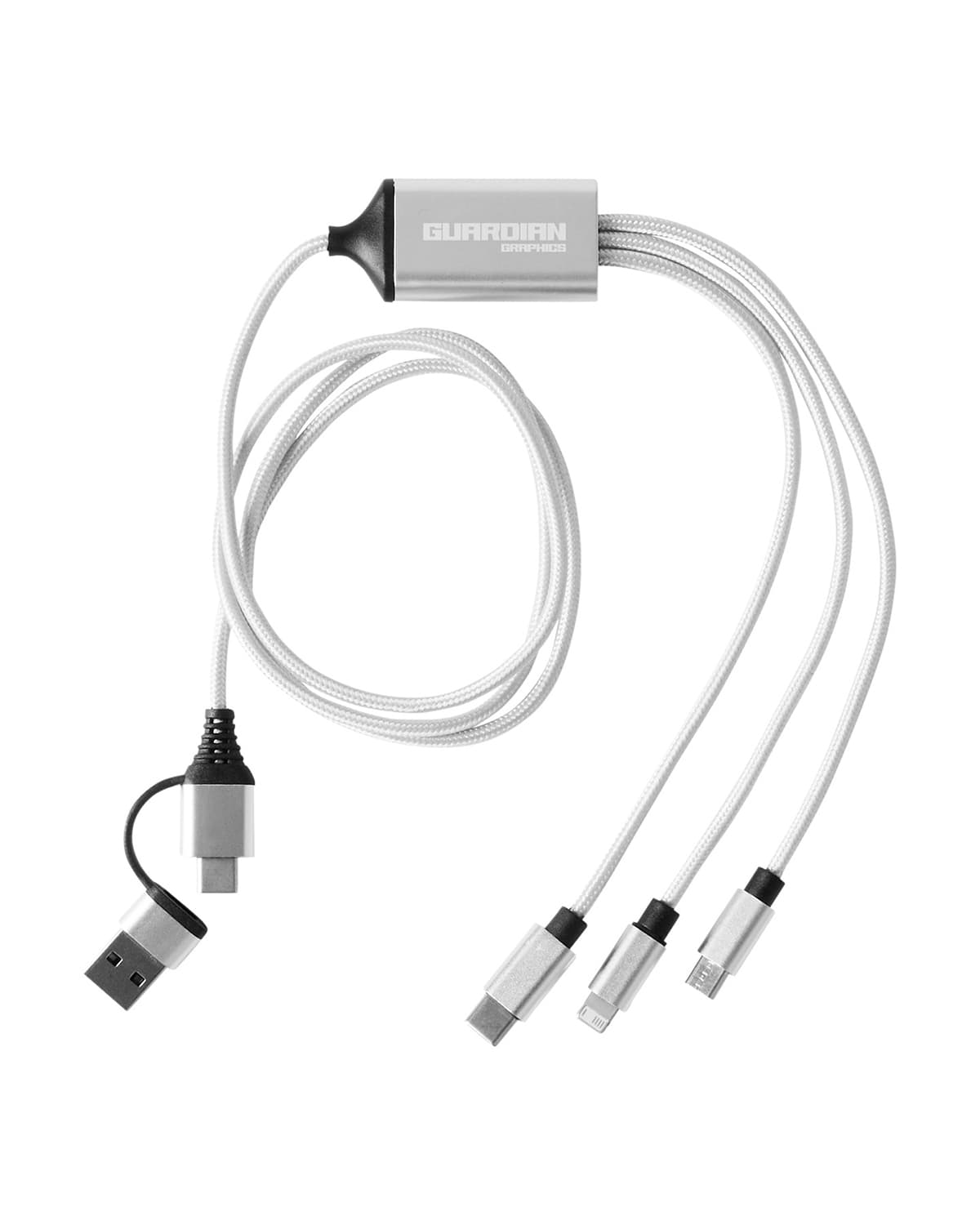 3-in-1 Charging Cable with Dual Input. - Image 1