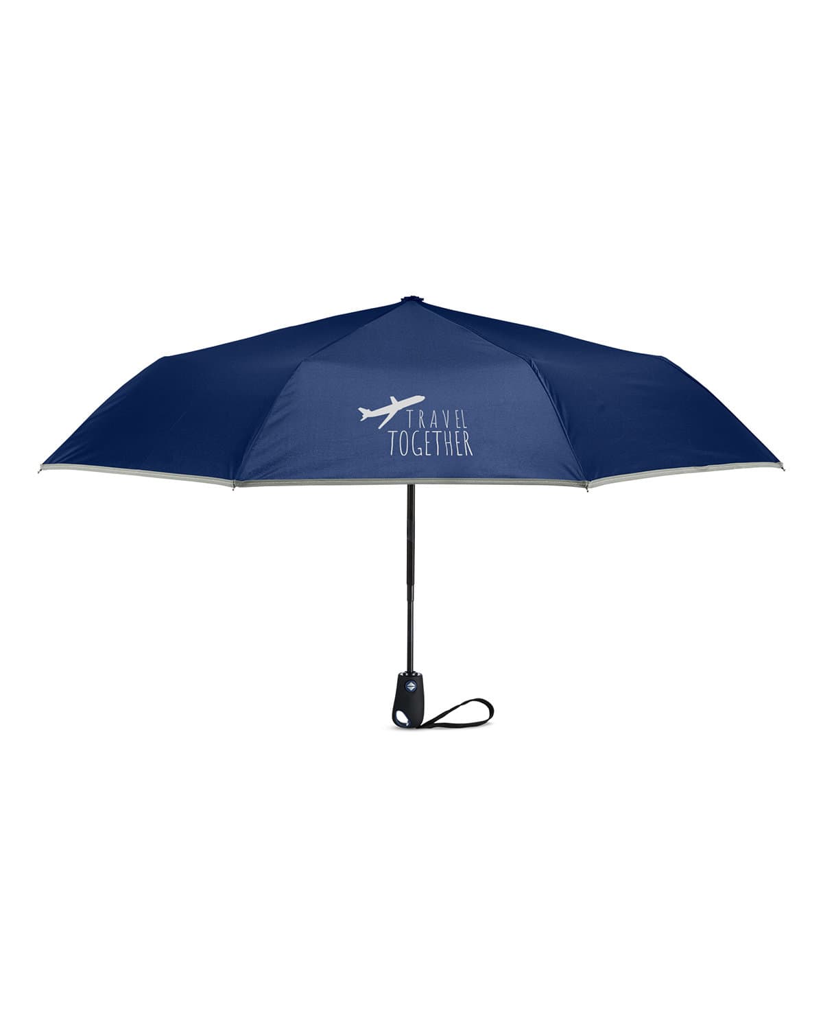 42" Auto-Open Umbrella With Reflective Trim. - Image 1