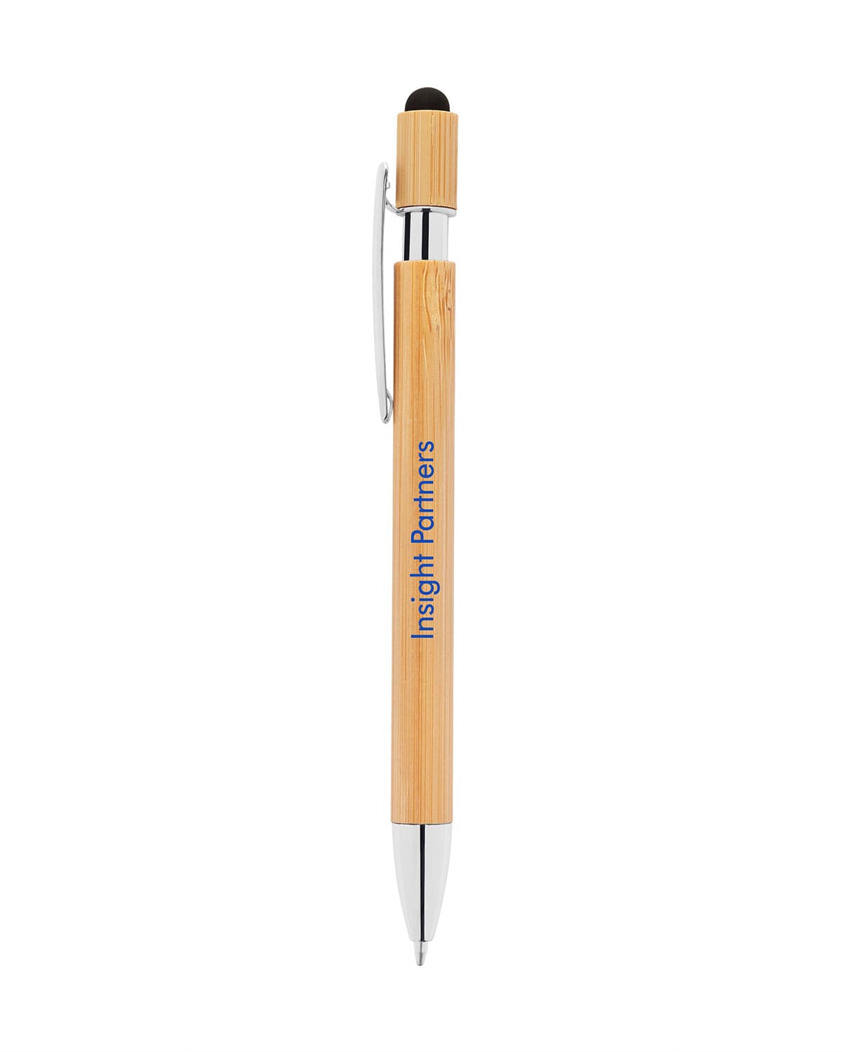 Bamboo Retractable Stylus Pen. - Image 1