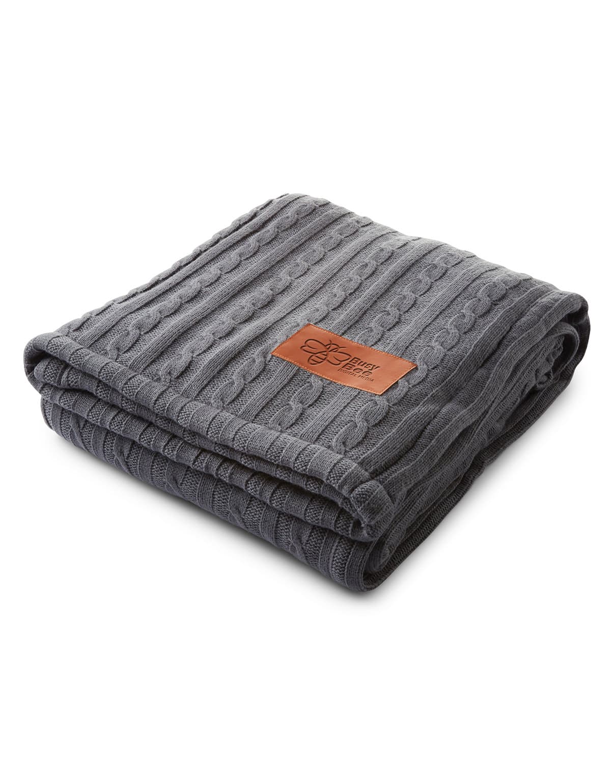Cable Knit Sherpa Throw. - Image 1