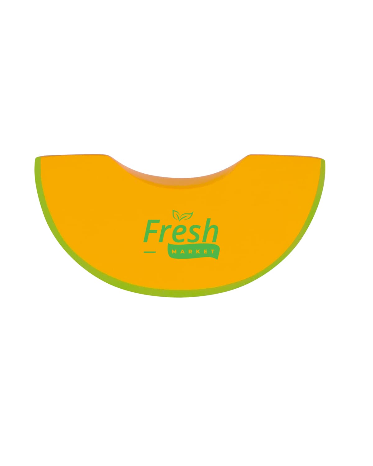 Cantaloupe Slice Shape Stress Ball. - Image 1