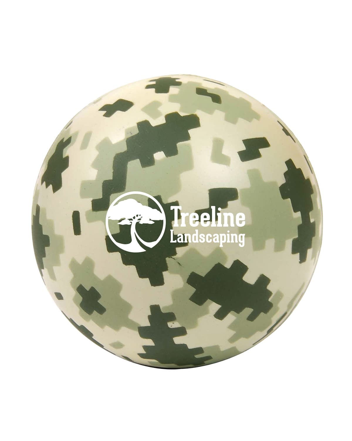 Digi Camo Round Stress Ball. - Image 1