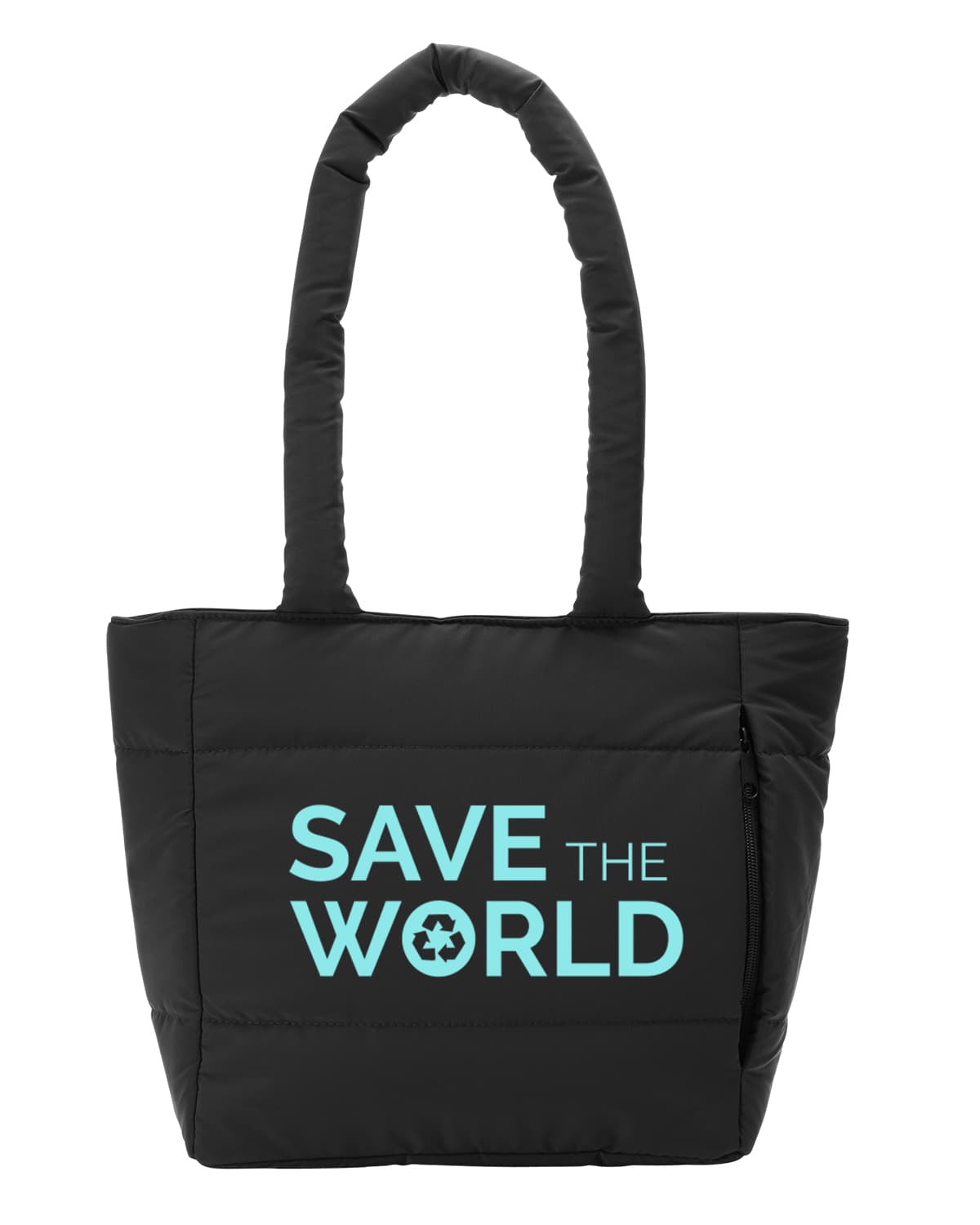 Eco Friendly Quilted Lunch Cooler Tote Bag. - Image 1