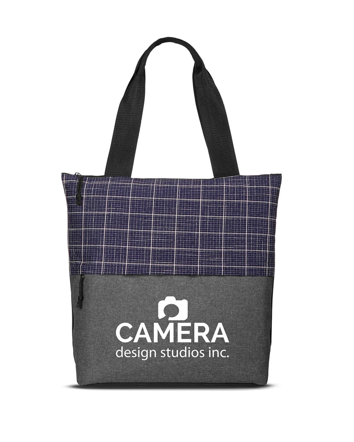 Flannel Check Accent Tote Bag. - Image 1
