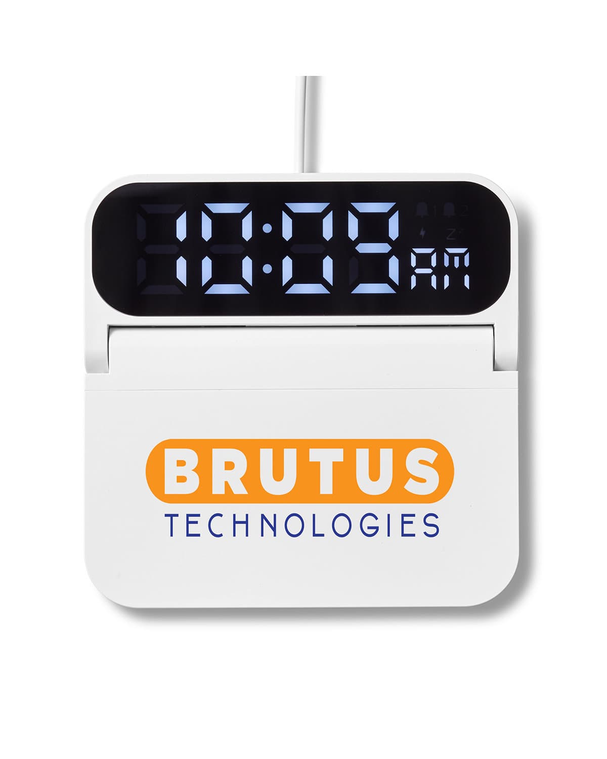 Foldable Alarm Clock & Wireless Charger. - Image 1