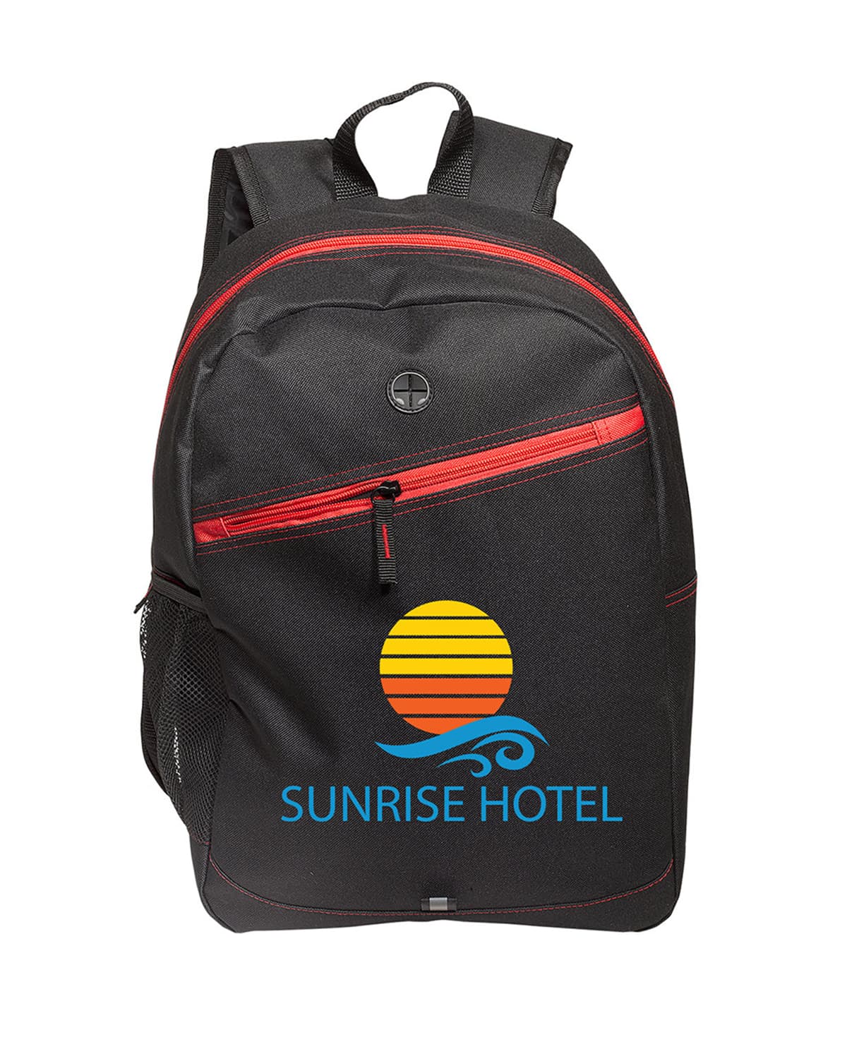 Front Zipper Color Laptop Backpack. - Image 1