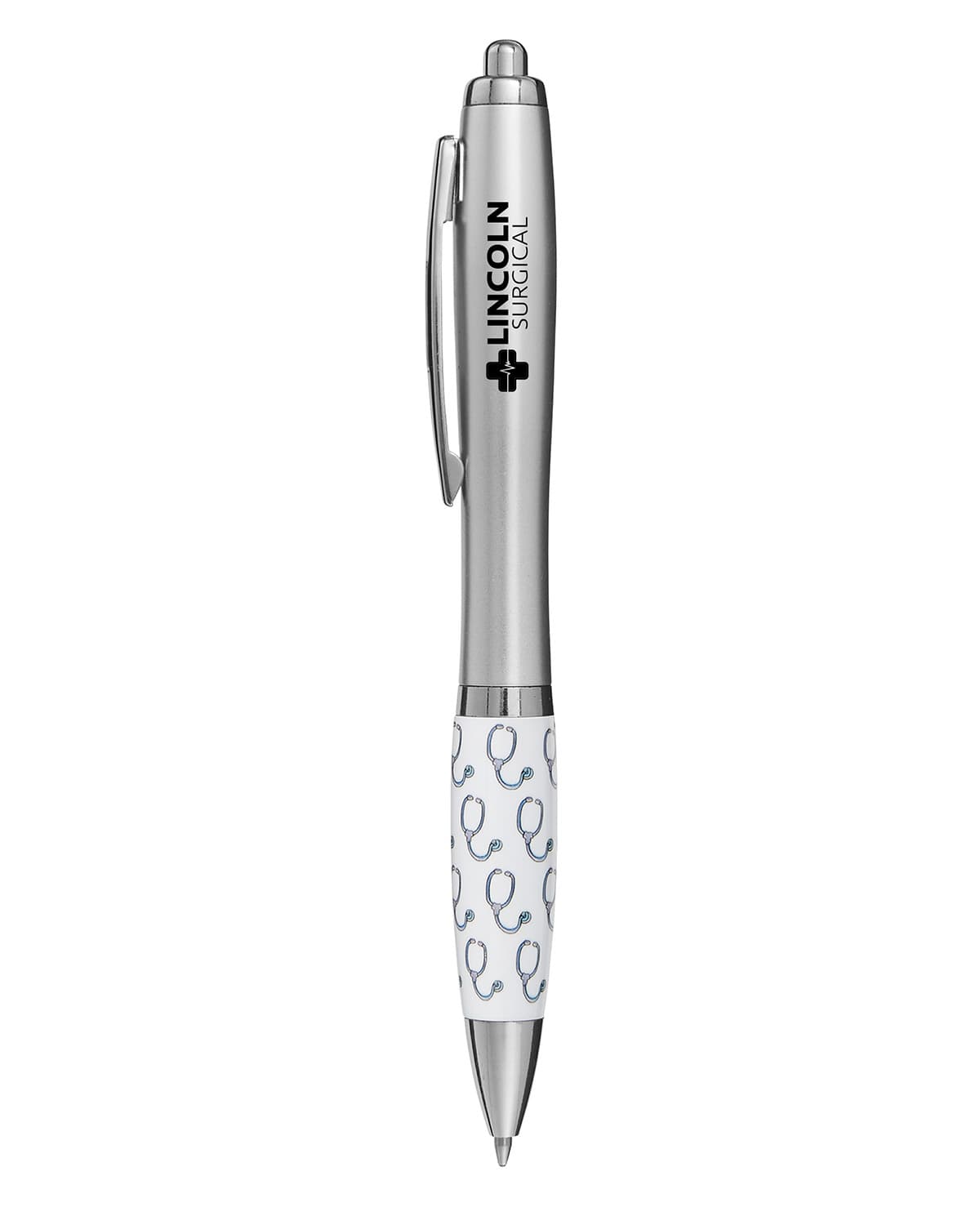Healthcare Doctor Stethoscope Recycled ABS Ballpoint Pen. - Image 1