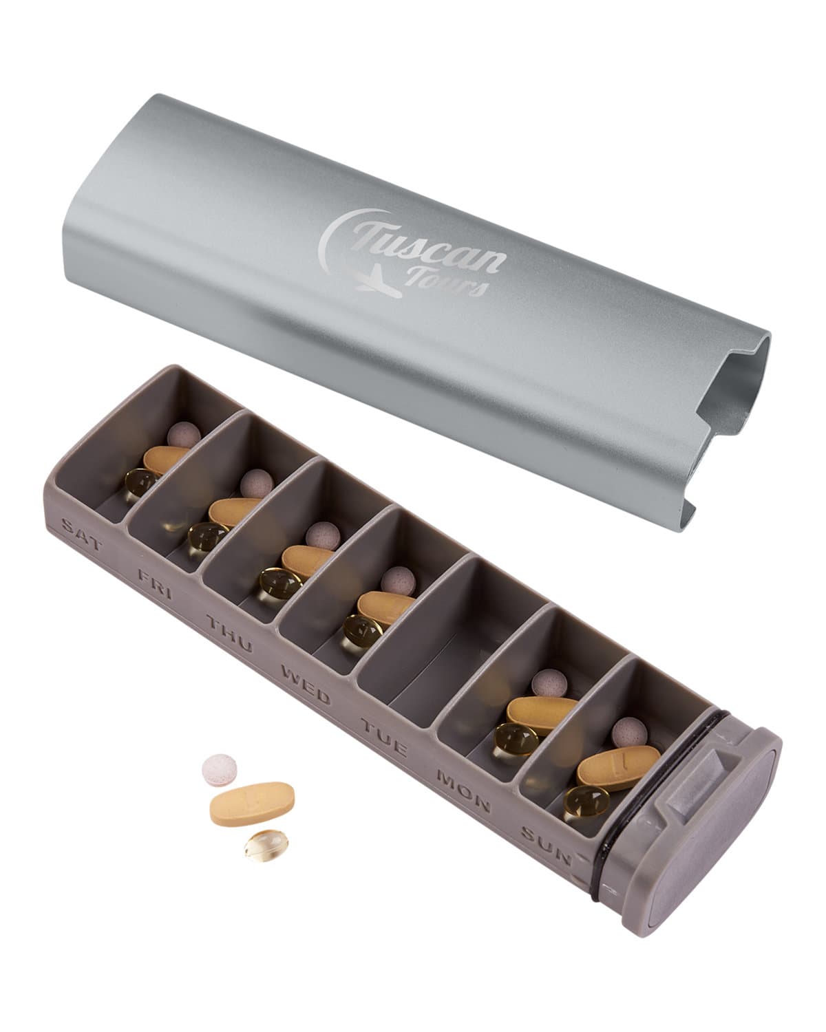 In Transit Travel Weekly Pill Organizer Box. - Image 1