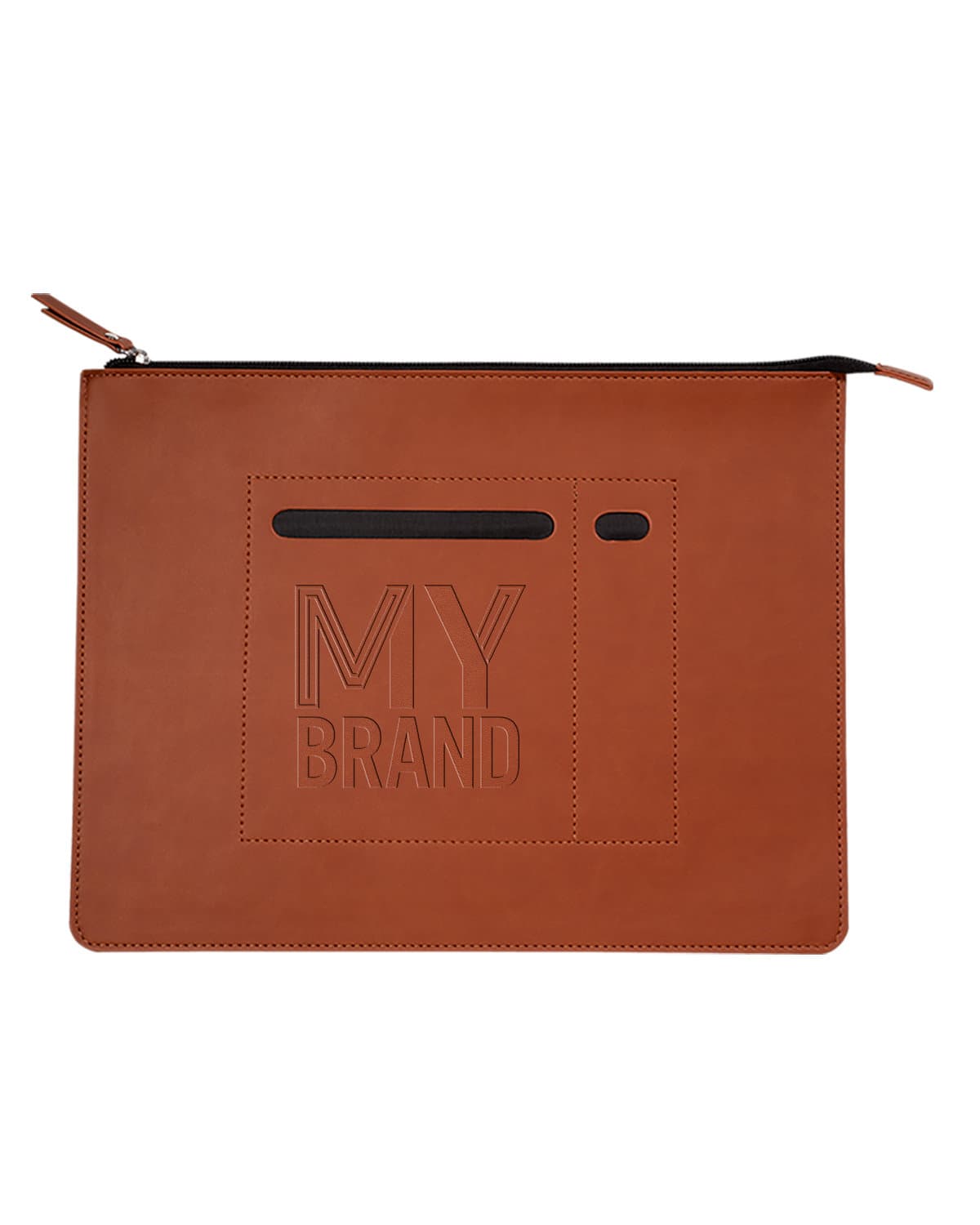 Italian Thermo PU Zip File Folder. - Image 1