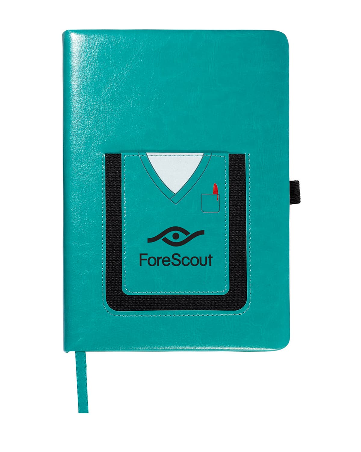 Medical Theme Journal Notebook With Cell Phone Pocket 5.8" x 8.3". - Image 1
