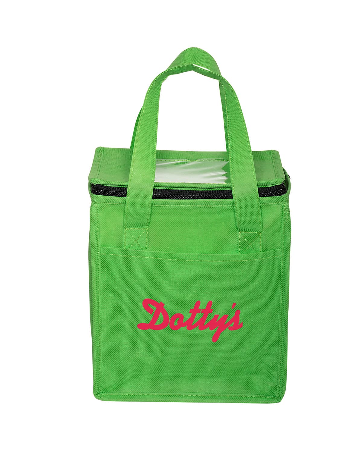 Non-Woven Cubic Lunch Cooler Bag With ID Slot. - Image 1