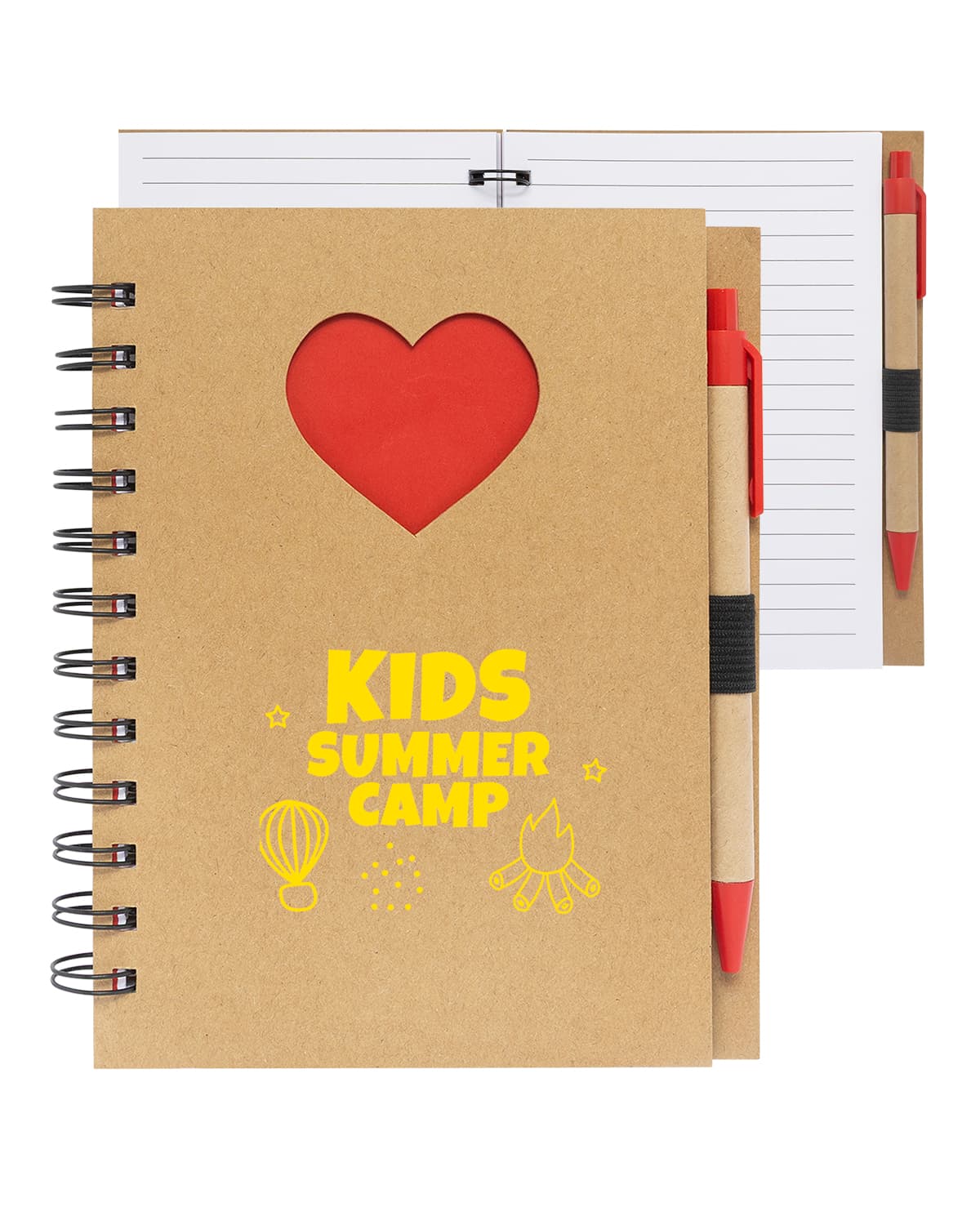 Paper Notebook with Die Cut Heart Shape. - Image 1