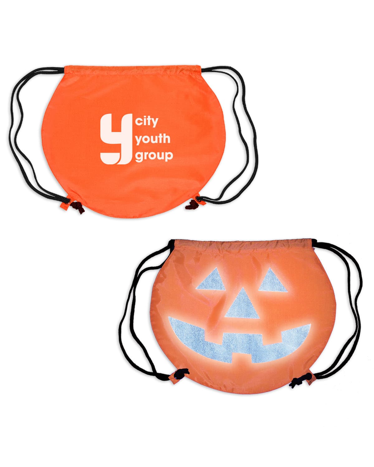 Pumpkin Drawstring Bag. - Image 1