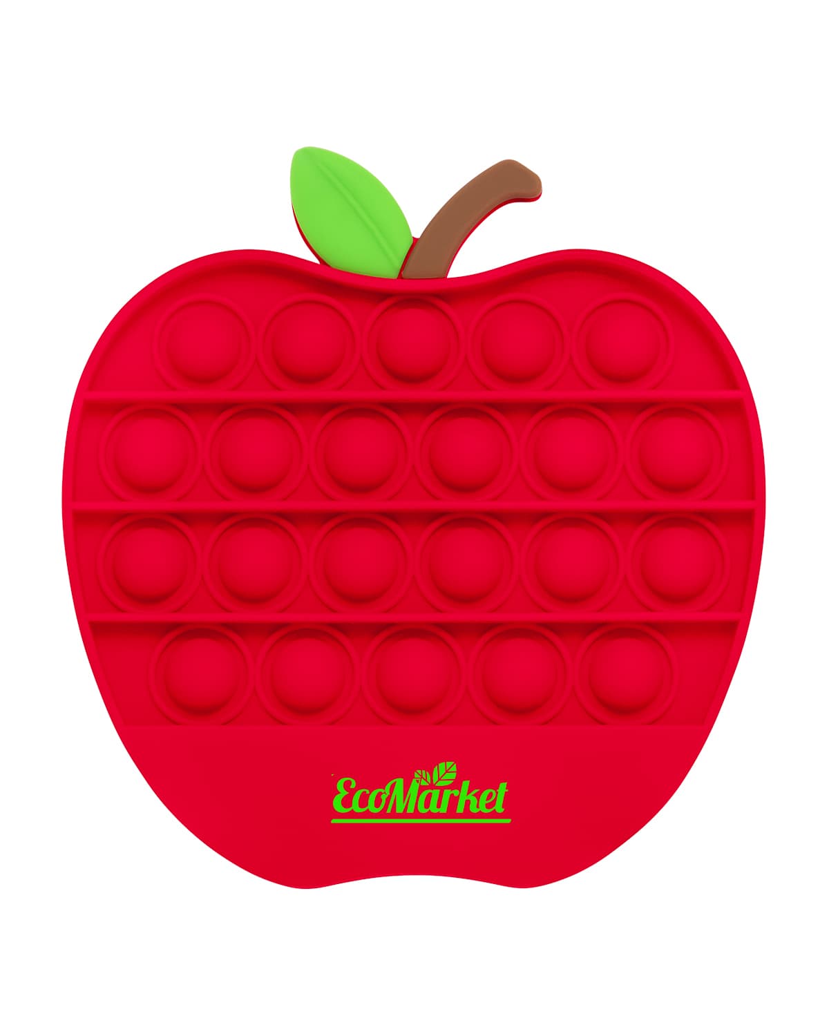 Push Pop Bubble Apple Shape Fidget Sensory Toy. - Image 1