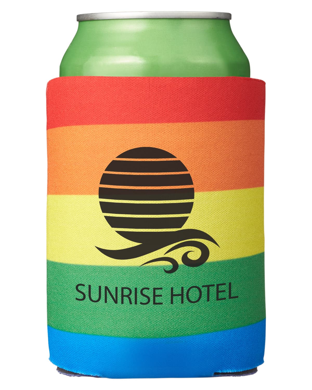 Rainbow Pride Folding Can Cooler.
