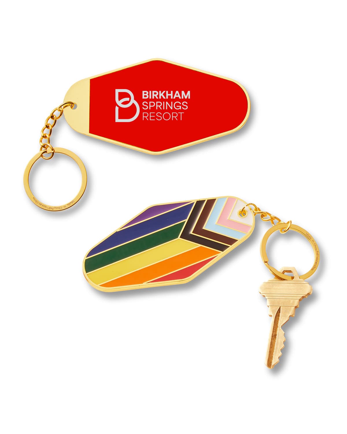 Rainbow Pride LGBTQ+ Metal Keychain. - Image 1
