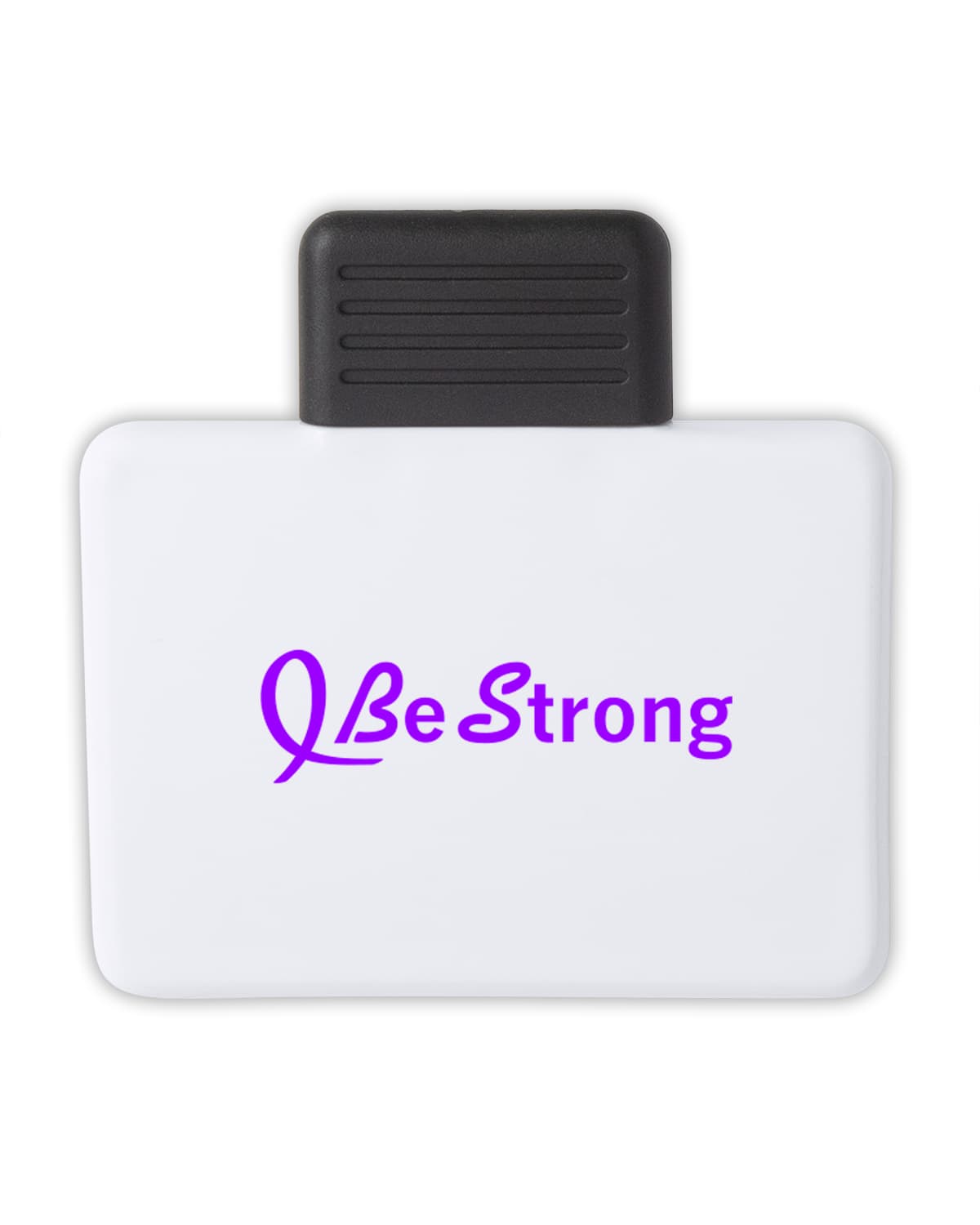 Recycled PS Rectangle Shape Magnetic Memo Clip. - Image 1