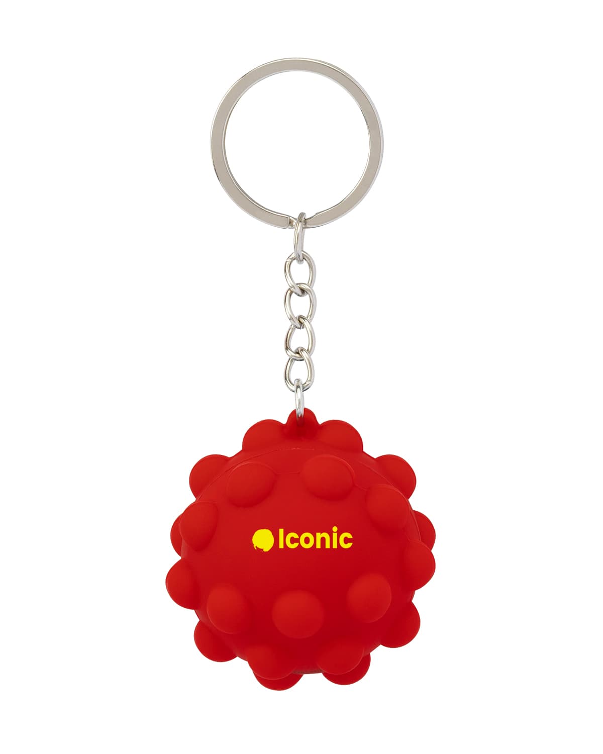 Recycled Push Pop Bubble Ball Fidget Sensory Keychain. - Image 1