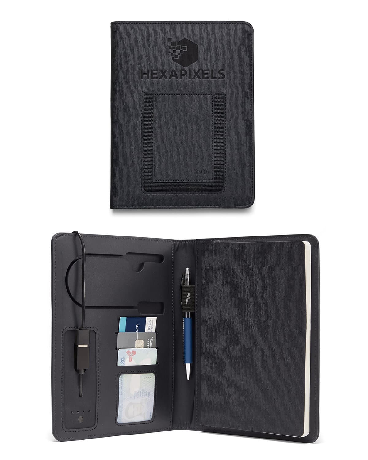 Roma 6"x8" Wireless Power Charger Refillable Journal. - Image 1