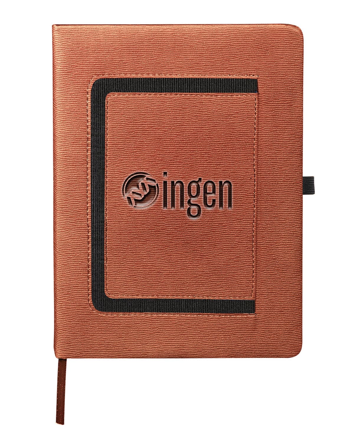 Roma Journal With Horizontal Phone Pocket 7.5" x 9.875". - Image 1