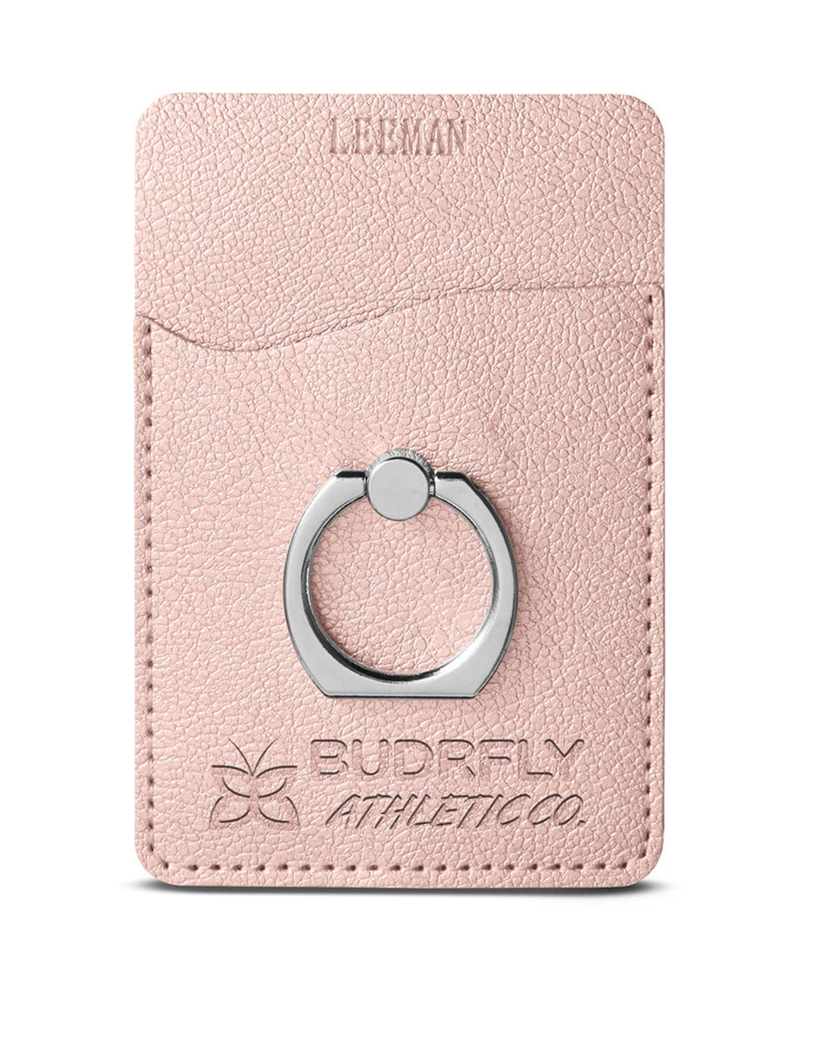 Shimmer Card Holder With Metal Ring Phone Stand. - Image 1