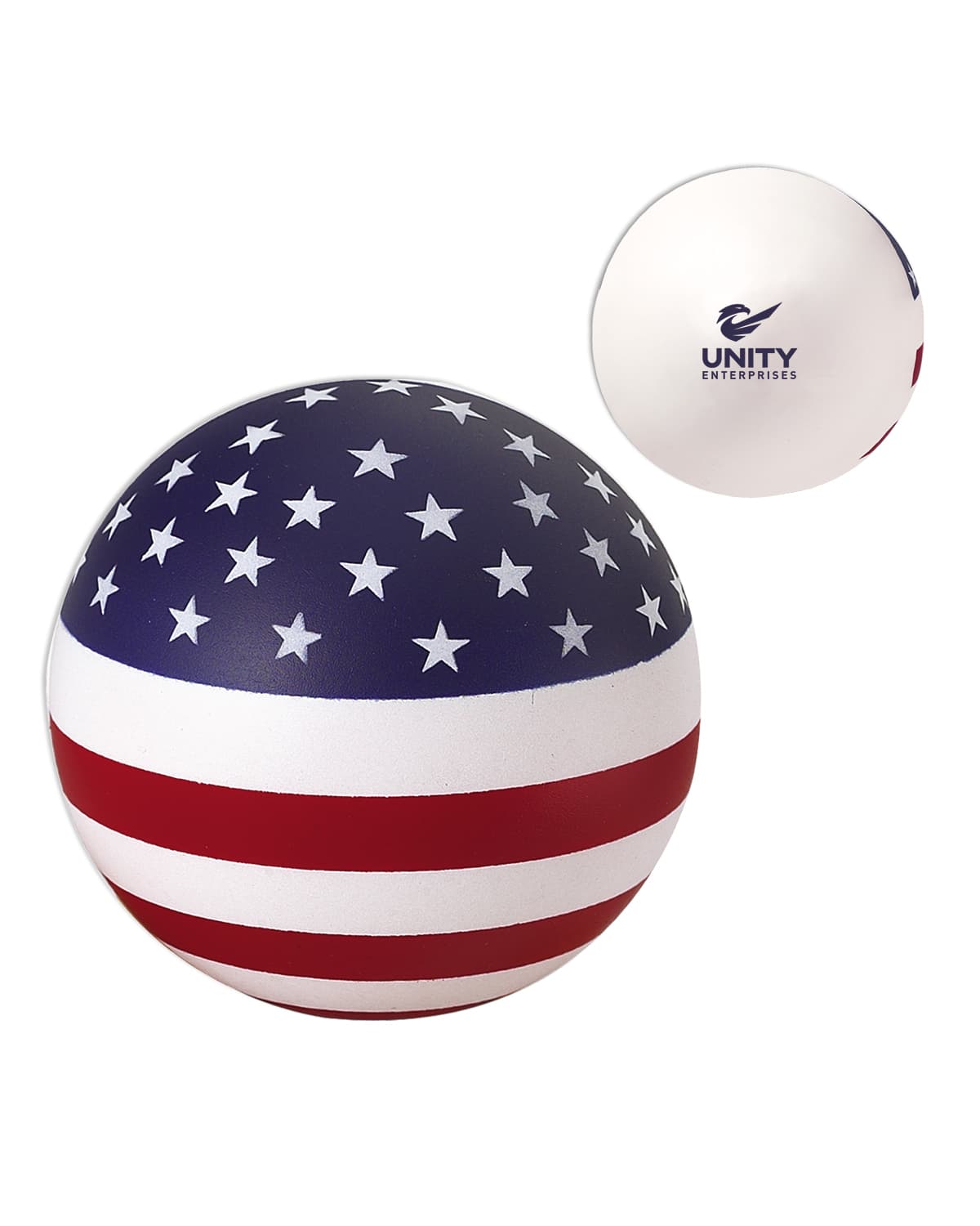 Stars and Stripes Patriotic Round Stress Ball. - Image 1