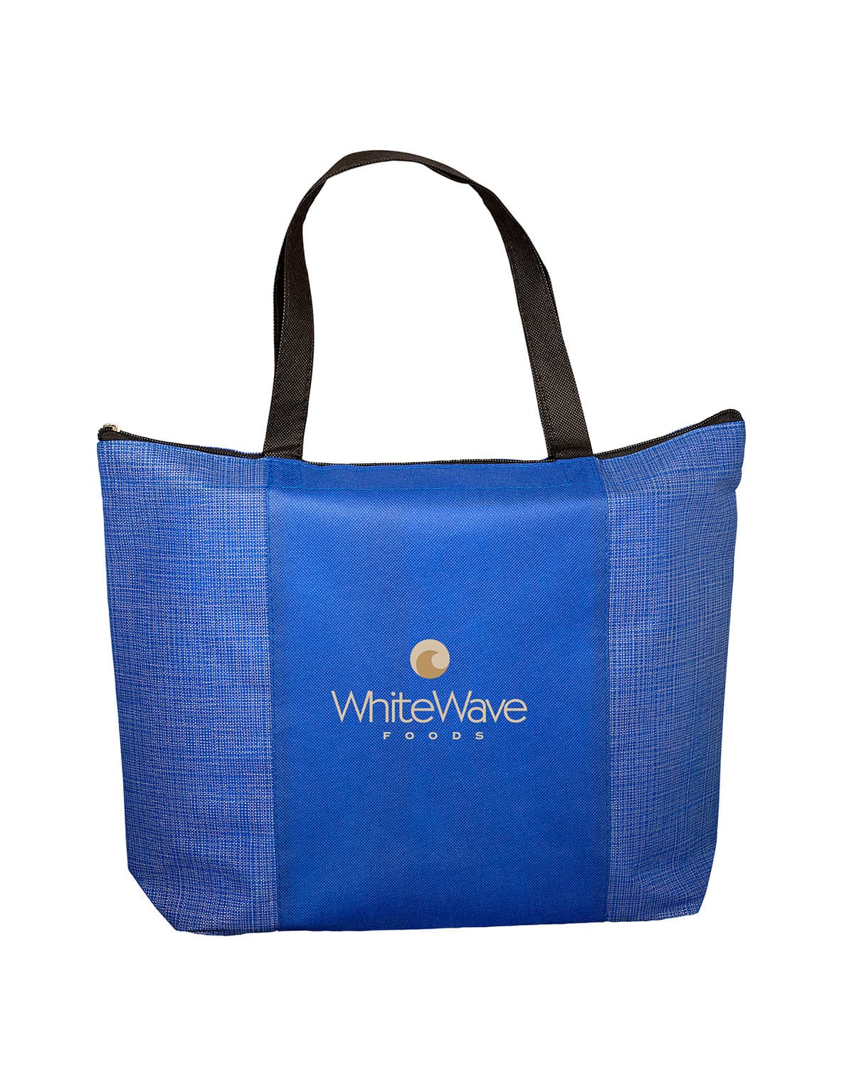Tonal Non-Woven Zipper Trade Show Tote Bag. - Image 1