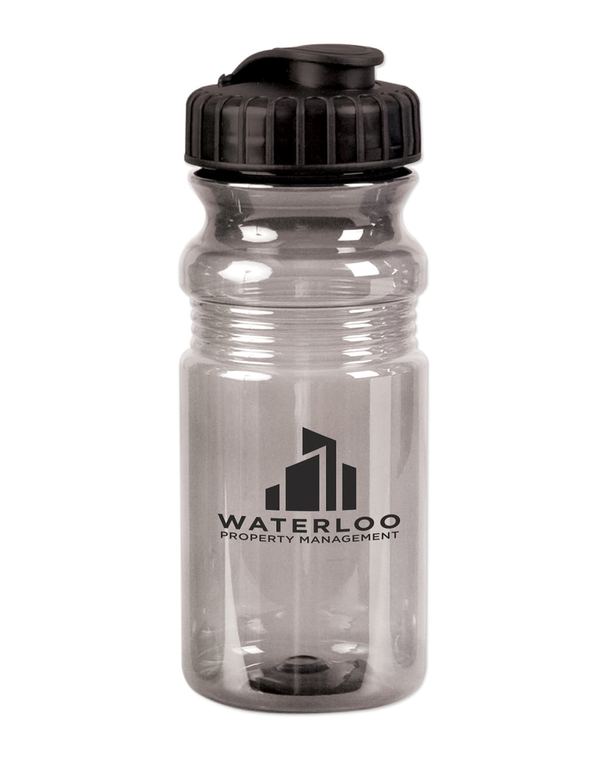 USA Made 20 oz. Translucent Sport Water Bottle With Snap Cap. - Image 1